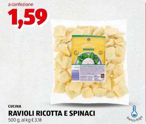 CUCINA RAVIOLI RICOTTA E SPINACI