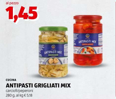 CUCINA ANTIPASTI GRIGLIATI MIX
