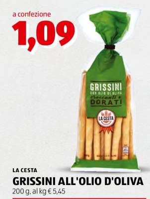 GRISSINI ALL'OLIO D'OLIVA