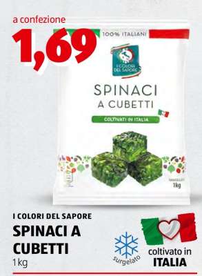 SPINACI A CUBETTI