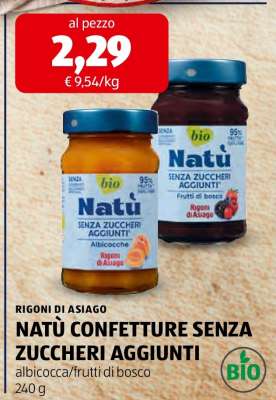 NATÙ CONFETTURE SENZA ZUCCHERI AGGIUNTI