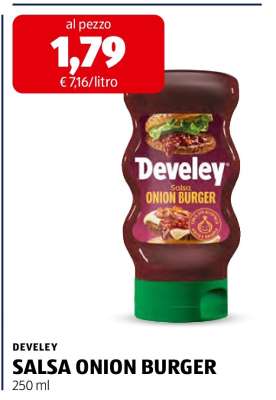 DEVELEY SALSA ONION BURGER