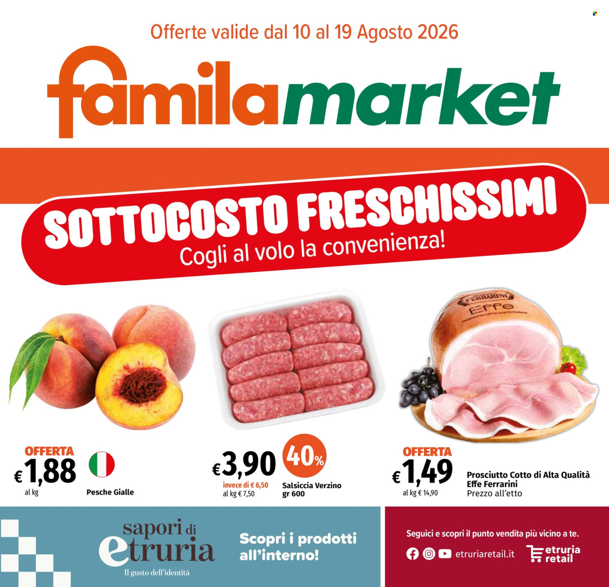 Volantino Famila - 10/8/2026 - 19/8/2026. Pagina 1
