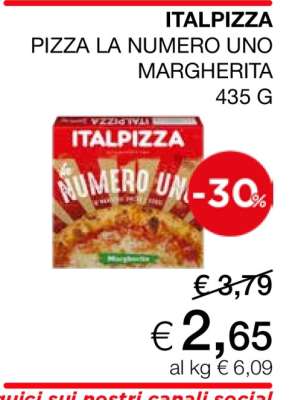 ITALPIZZA PIZZA LA NUMERO UNO MARGHERITA 435 G