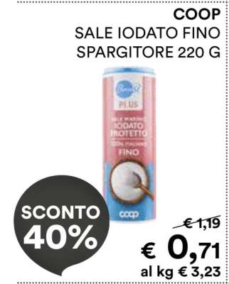 COOP SALE IODATO FINO SPARGITORE 220 G