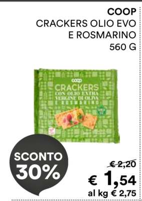 COOP CRACKERS OLIO EVO E ROSMARINO