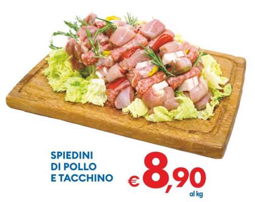 SPIEDINI DI POLLO E TACCHINO