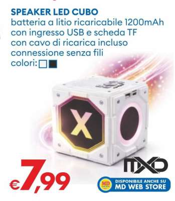 SPEAKER LED CUBO