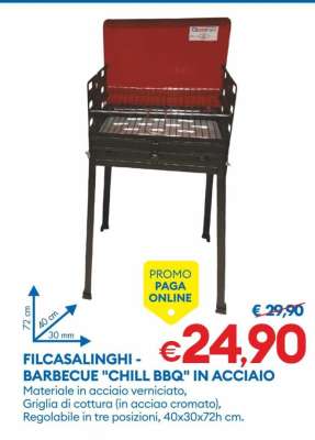 FILCASALINGHI - BARBECUE "CHILL BBQ" IN ACCIAIO