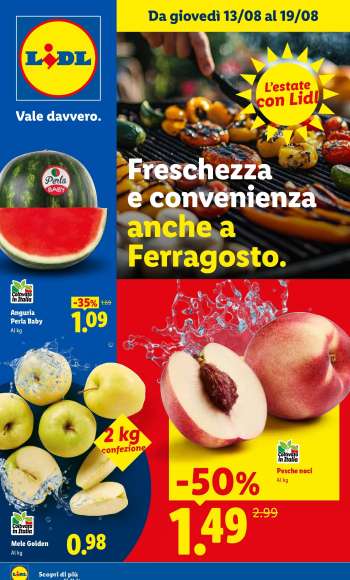 Volantino Lidl - 13/8/2026 - 19/8/2026.