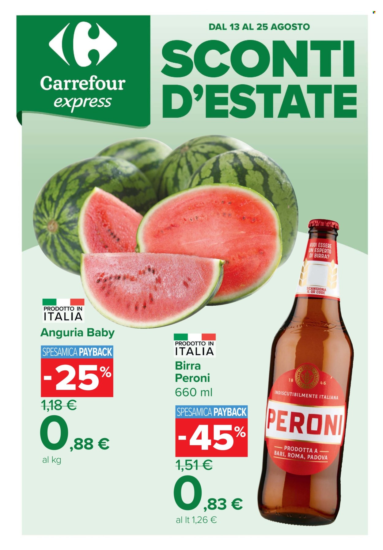 Volantino Carrefour - 13/8/2026 - 25/8/2026. Pagina 1