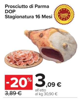 Prosciutto di Parma DOP Stagionatura 16 Mesi