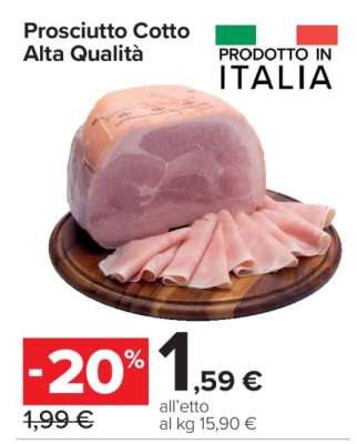 Prosciutto Cotto Alta Qualità