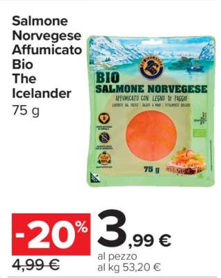 Salmone Norvegese Affumicato Bio The Icelander