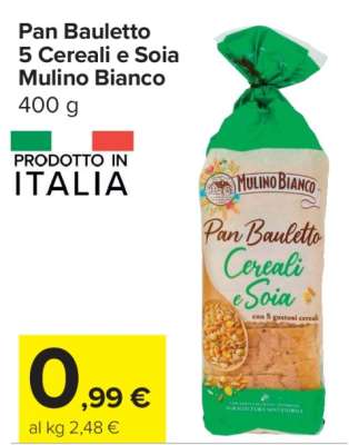 Pan Bauletto 5 Cereali e Soia Mulino Bianco