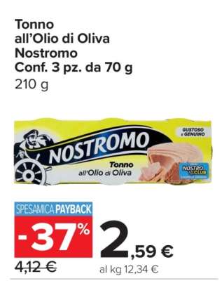 Tonno all'olio di oliva Nostromo