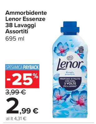 Ammorbidente Lenor Essenze 38 Lavaggi Assortiti