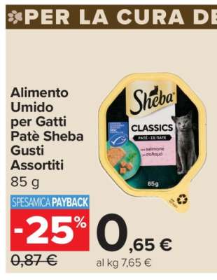 Alimento Umido per Gatti Patè Sheba Gusti Assortiti