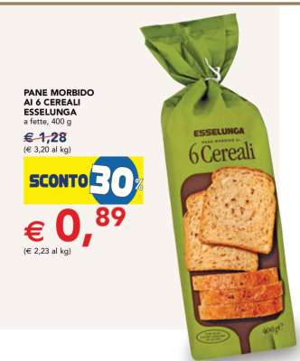 Pane Morbido ai 6 Cereali Esselunga