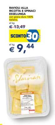 Ravioli alla Ricotta e Spinaci Esselunga