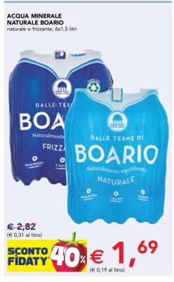 ACQUA MINERALE NATURALE BOARIO
