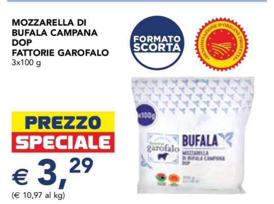 MOZZARELLA DI BUFALA CAMPANA DOP FATTORIE GAROFALO