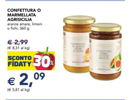 CONFETTURA O MARMELLATA AGRISICILIA