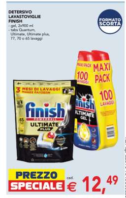 DETERSIVO LAVASTOVIGLIE FINISH