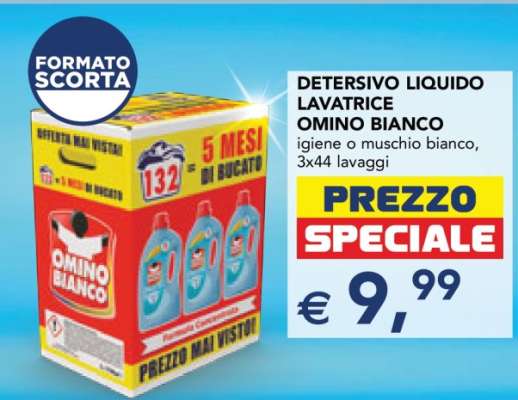 Detersivo Liquido Lavatrice Omino Bianco