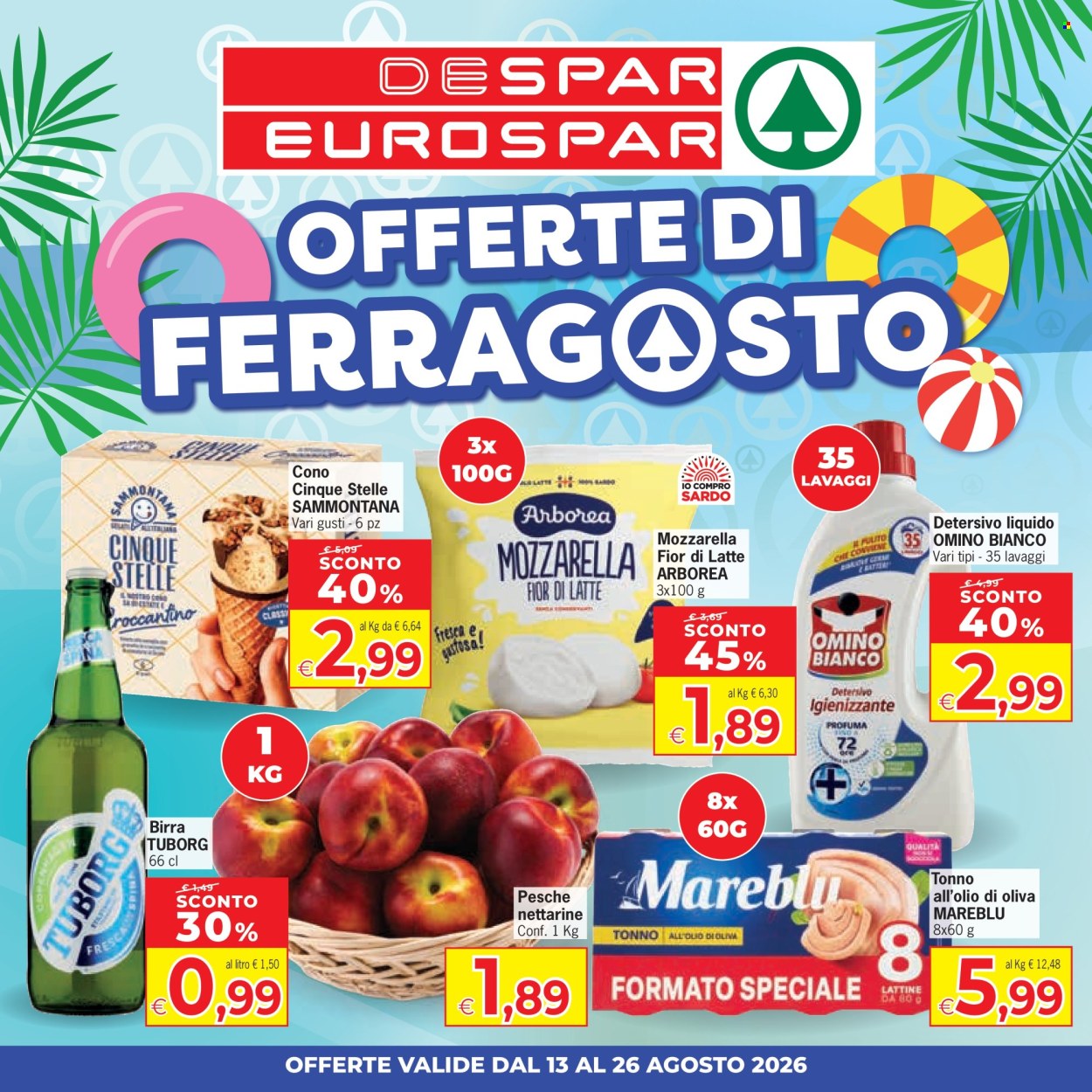 Volantino Eurospar - 13/8/2026 - 26/8/2026. Pagina 1