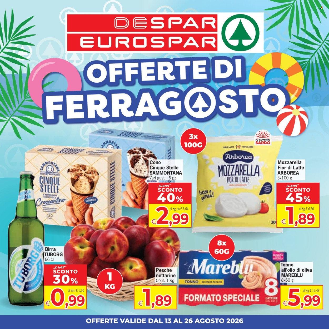 Volantino Eurospar - 13/8/2026 - 26/8/2026. Pagina 1