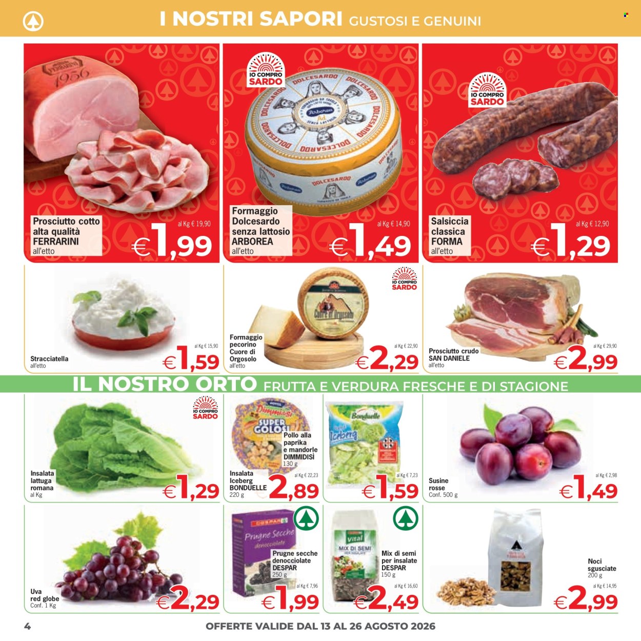 Volantino Eurospar - 13/8/2026 - 26/8/2026. Pagina 4