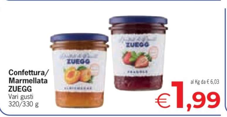 Confettura/Marmellata ZUEGG