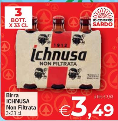 Birra Ichnusa non filtrata