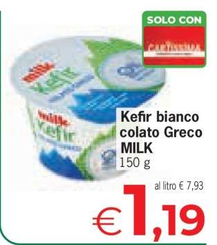 Kefir bianco colato Greco MILK