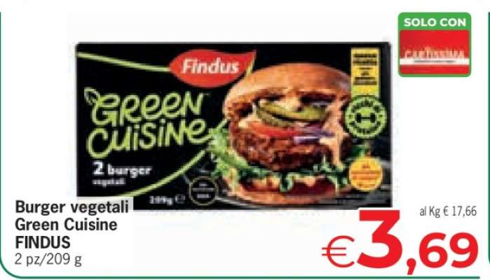 Burger vegetali Green Cuisine