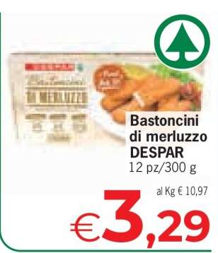Bastoncini di merluzzo DESPAR