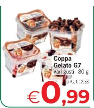 Coppa gelato G7