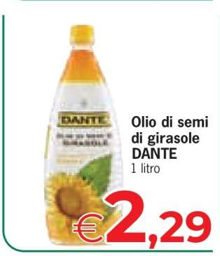 Olio di semi di girasole DANTE
