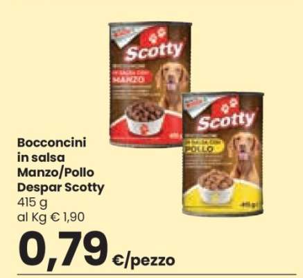 Bocconcini in salsa Manzo/Pollo Despar Scotty