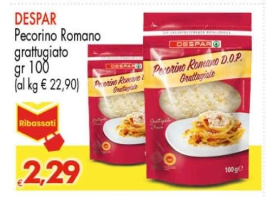 DESPAR Pecorino Romano Grattugiato