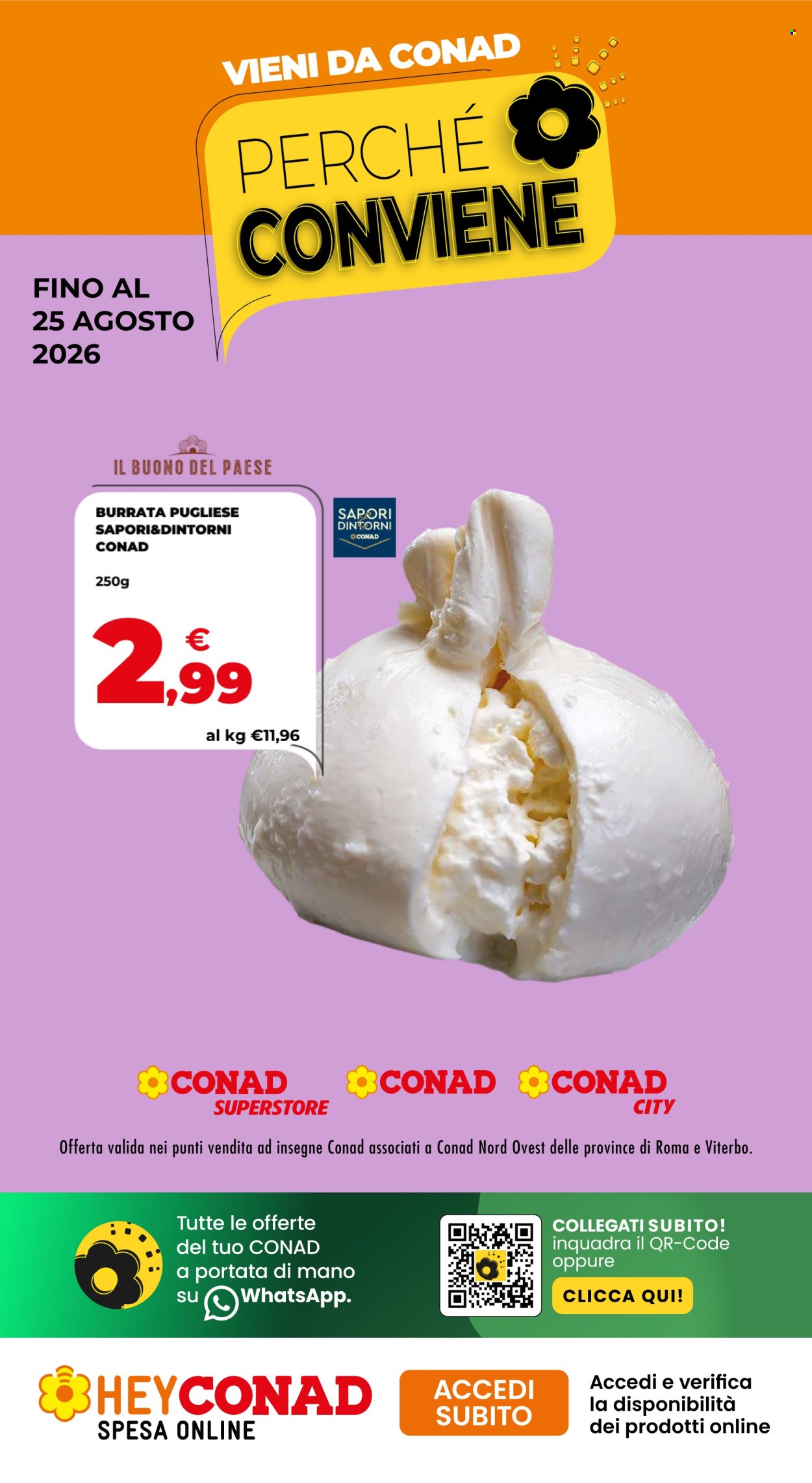 Volantino Conad - 12/8/2026 - 25/8/2026. Pagina 1