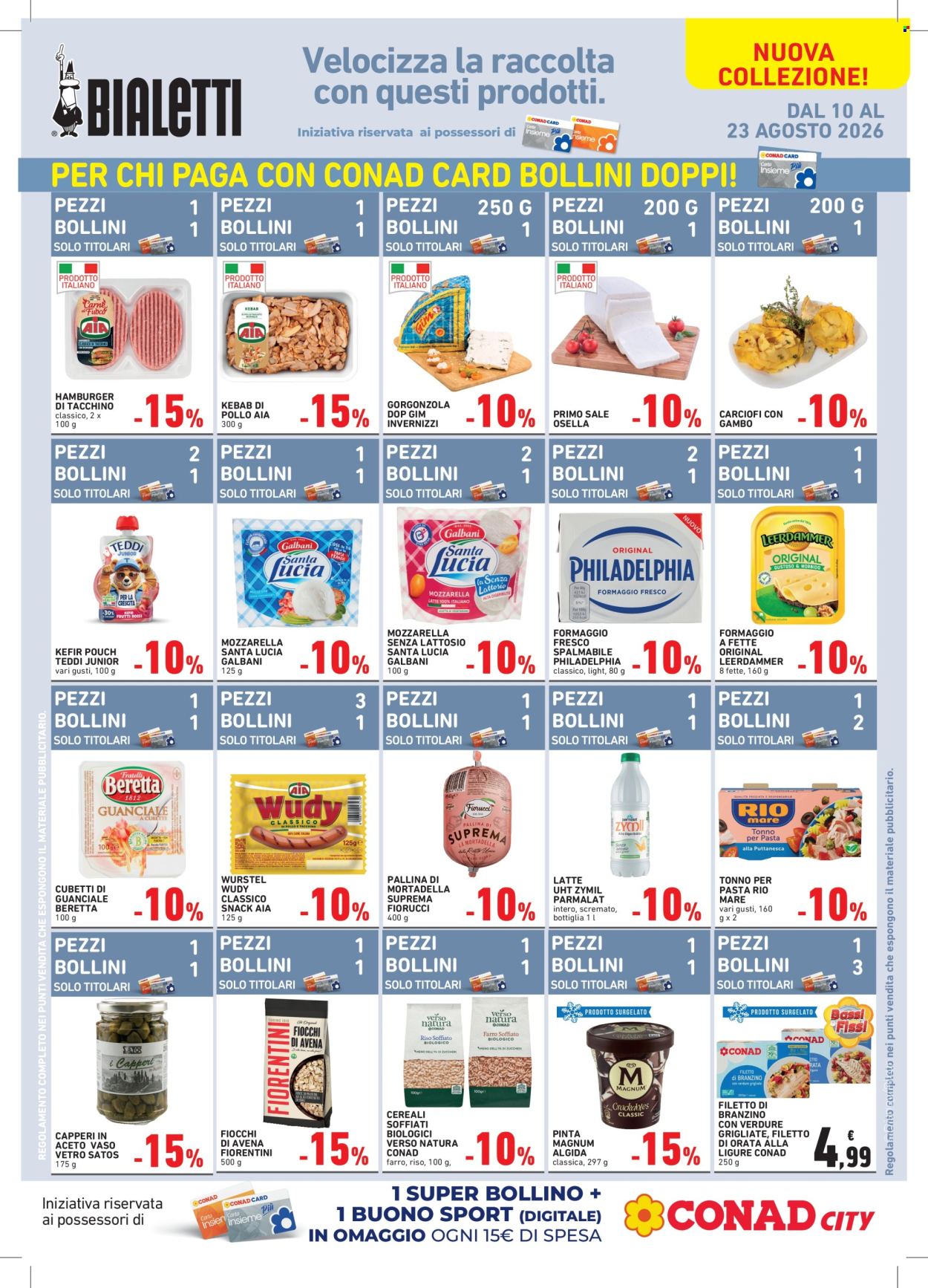 Volantino Conad - 10/8/2026 - 23/8/2026. Pagina 1
