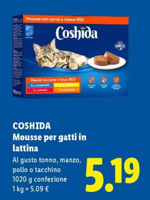 COSHIDA Mousse per gatti in lattina