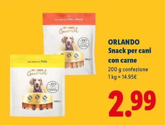 ORLANDO Snack per cani con carne
