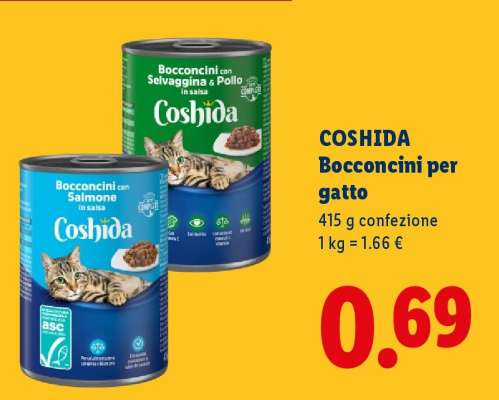 Coshida Bocconcini per gatto