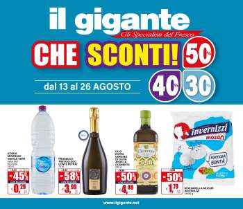 Volantino Il Gigante - 13/8/2026 - 26/8/2026.