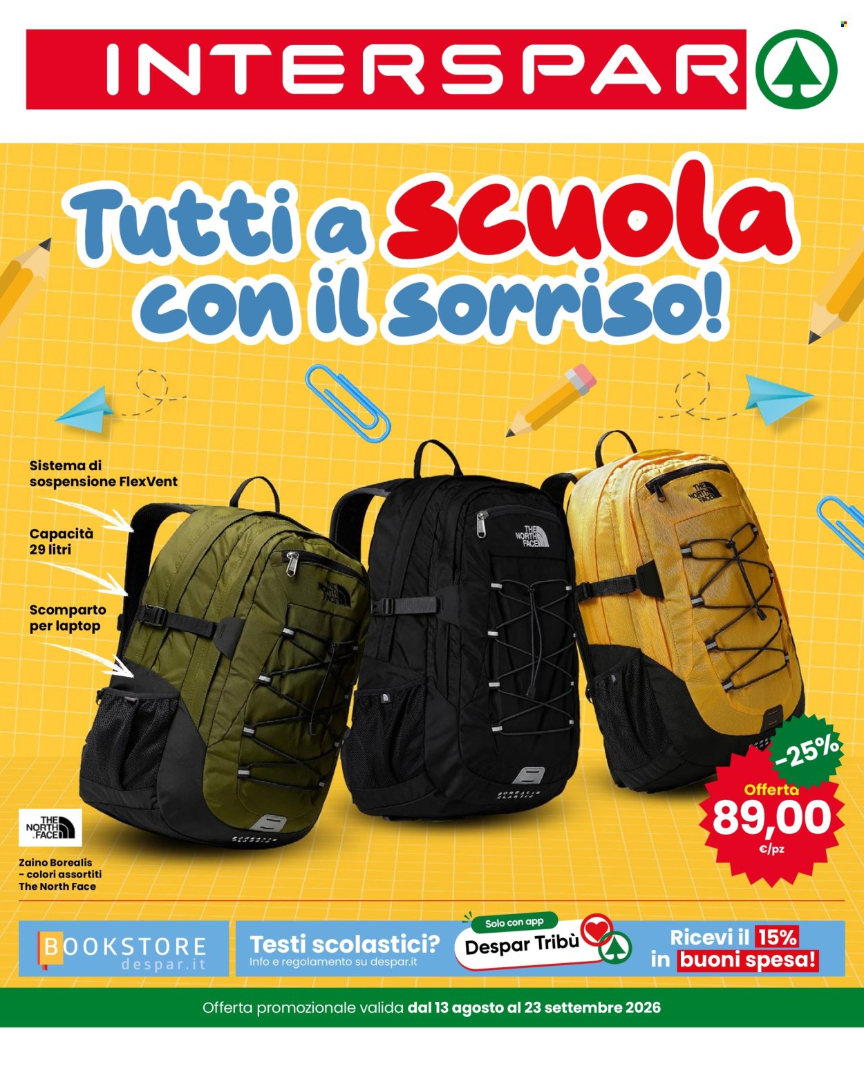 Volantino Interspar - 13/8/2026 - 23/9/2026. Pagina 1