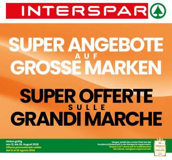 Volantino Interspar - 13/8/2026 - 26/8/2026.