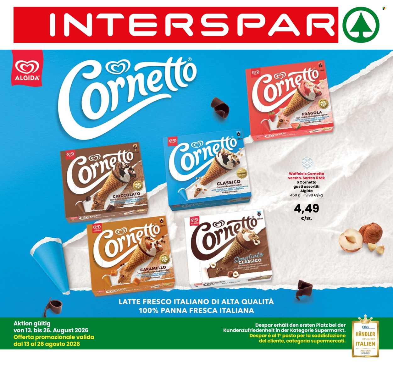 Volantino Interspar - 13/8/2026 - 26/8/2026. Pagina 1